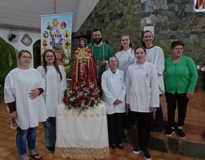 Centenas de FiÃ©is participaram da abertura da programaÃ§Ã£o religiosa da 61Âª Festa do Senhor Bom Jesus em Campo Mendes